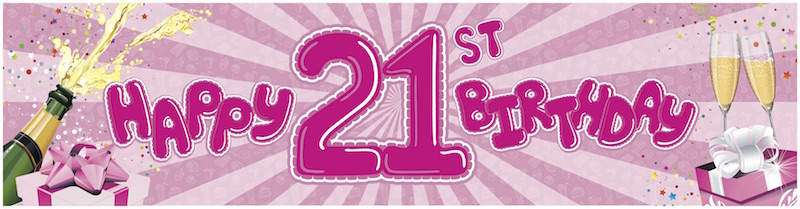 21st Birthday-pink